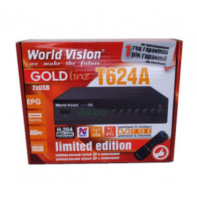 Т2 ресивер World Vision T624A + IPTV