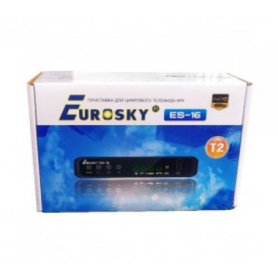 Т2 ресивер тюнер Es-16 ТМ Eurosky +IPTV+YouTube (гарантія 1рік