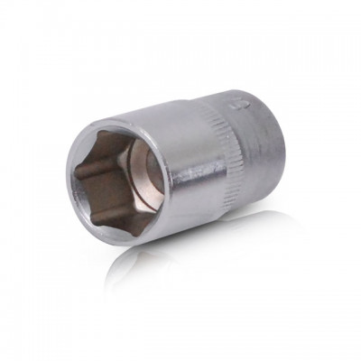 Головка шестигранна 1/2" 13мм*38мм, CrV Intertool