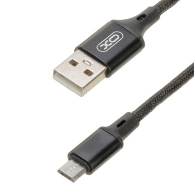 Шнур USB-microUSB 1м чорний