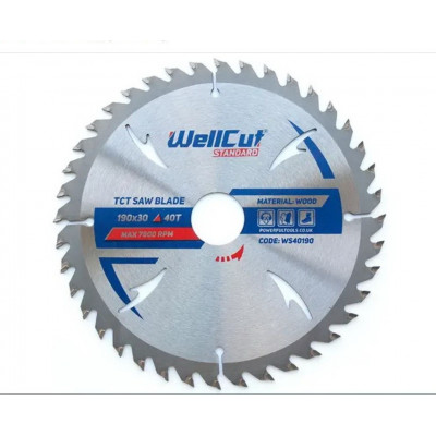 Диск пильний WELLCUT Standard 125x22.23мм 48Т з напайками